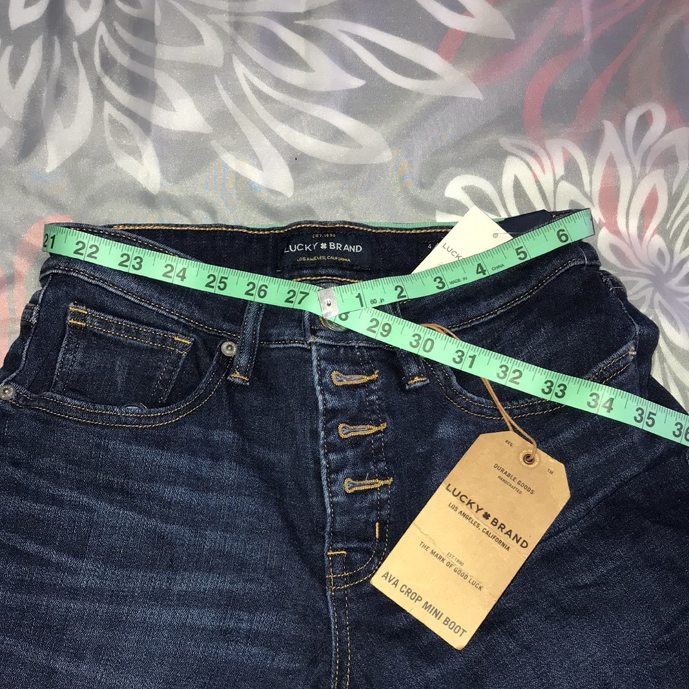 Lucky Brand Cropped Bootcut Jeans Regular EU SZ 27 - Picture 5 of 7